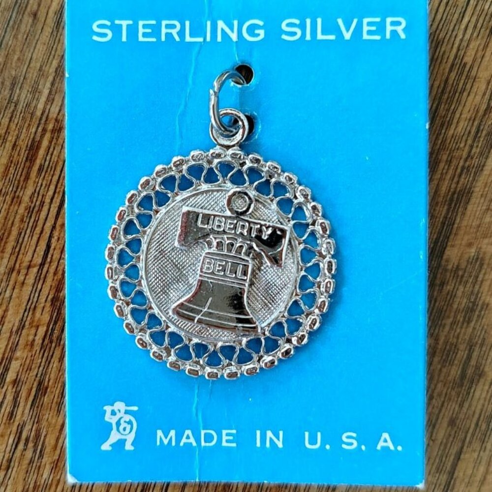 Sterling Silver Liberty Bell Charm